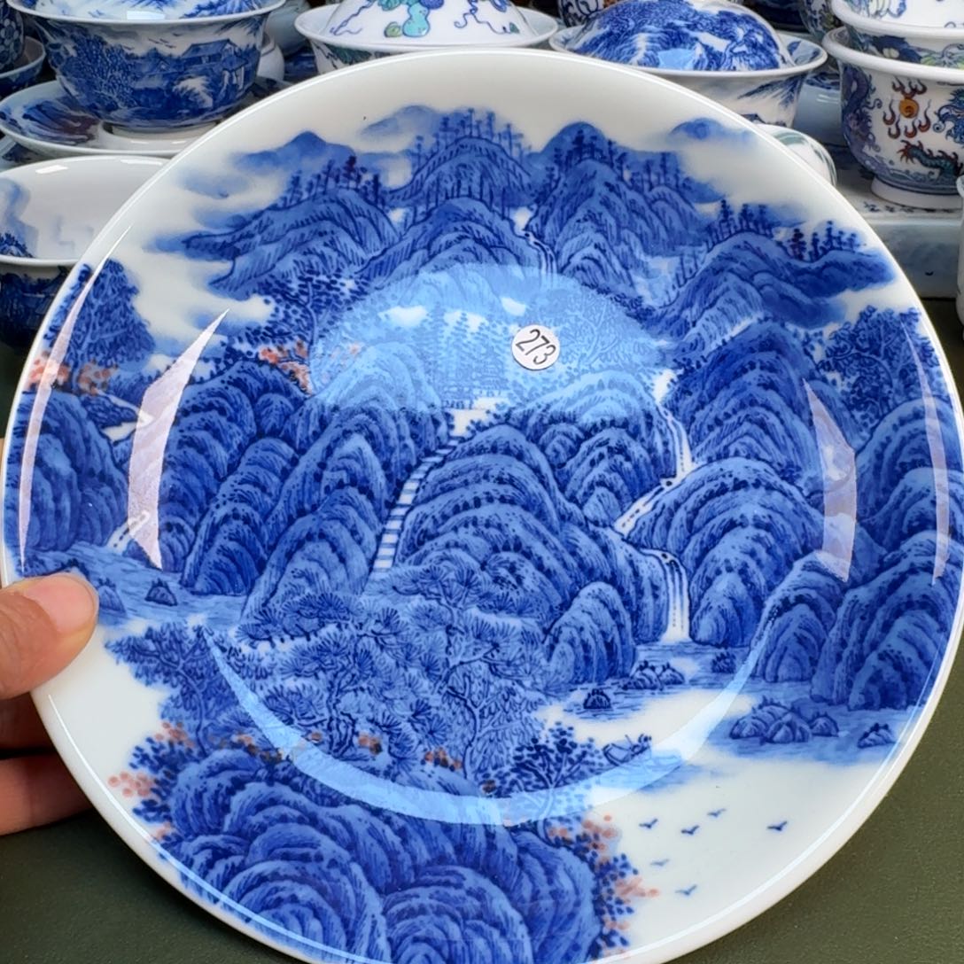 瓷景德镇纯茶具圆圆273