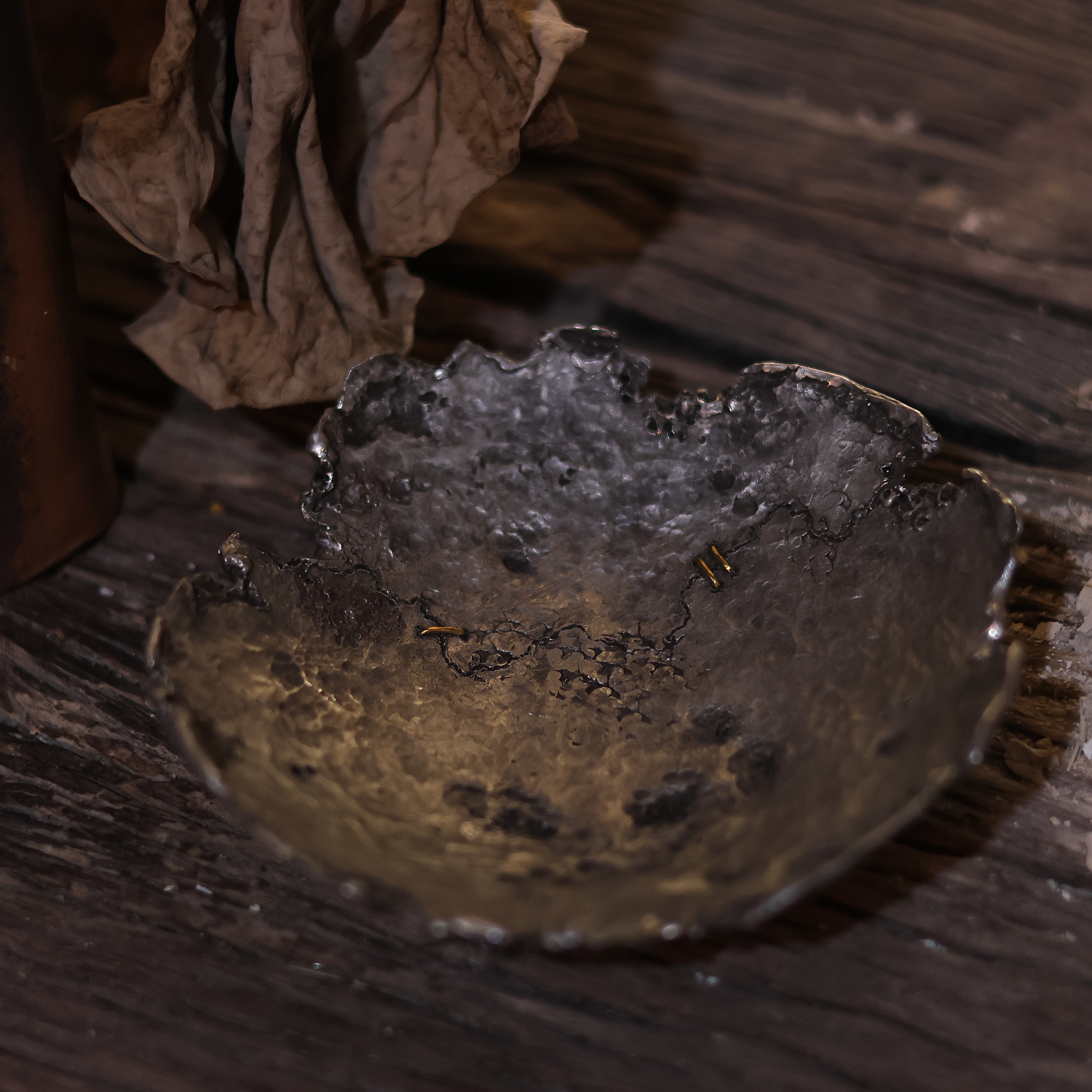 【柿间浅憩】全手工*老锡壶承*茶道