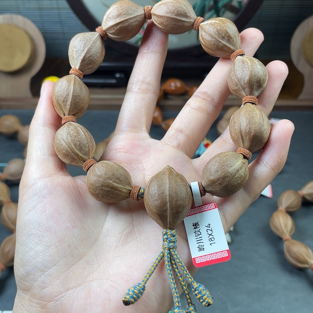 济***象手串/手链橄榄核1824梅林铁核