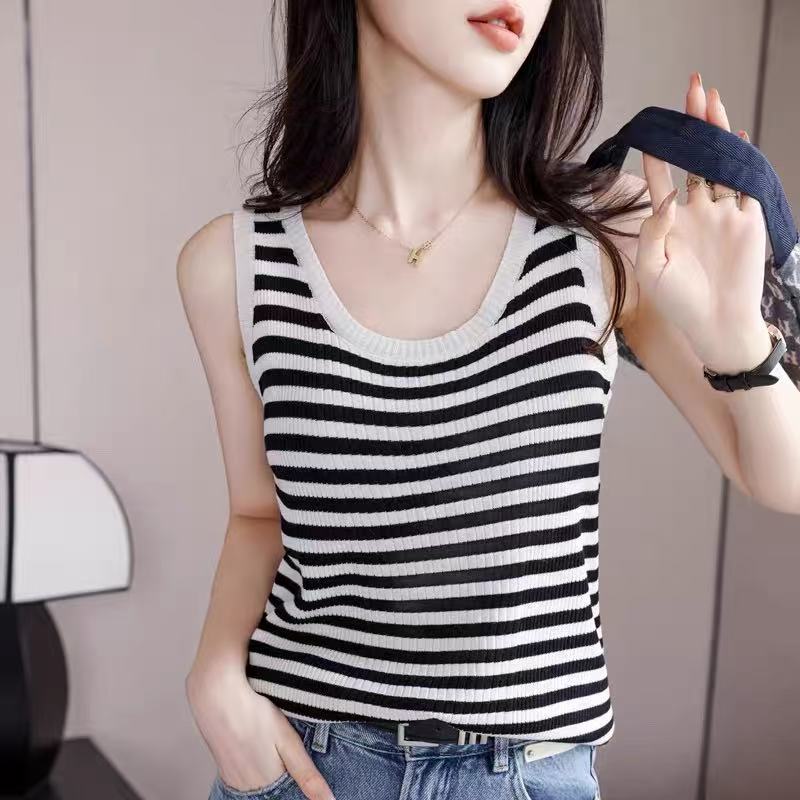 百搭外穿修身轻职风吊带背心时尚显瘦大码宽松型女士