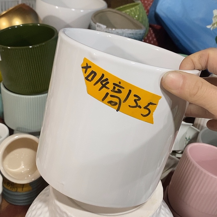 陶摆件陶盆有孔 瑕疵介意勿拍