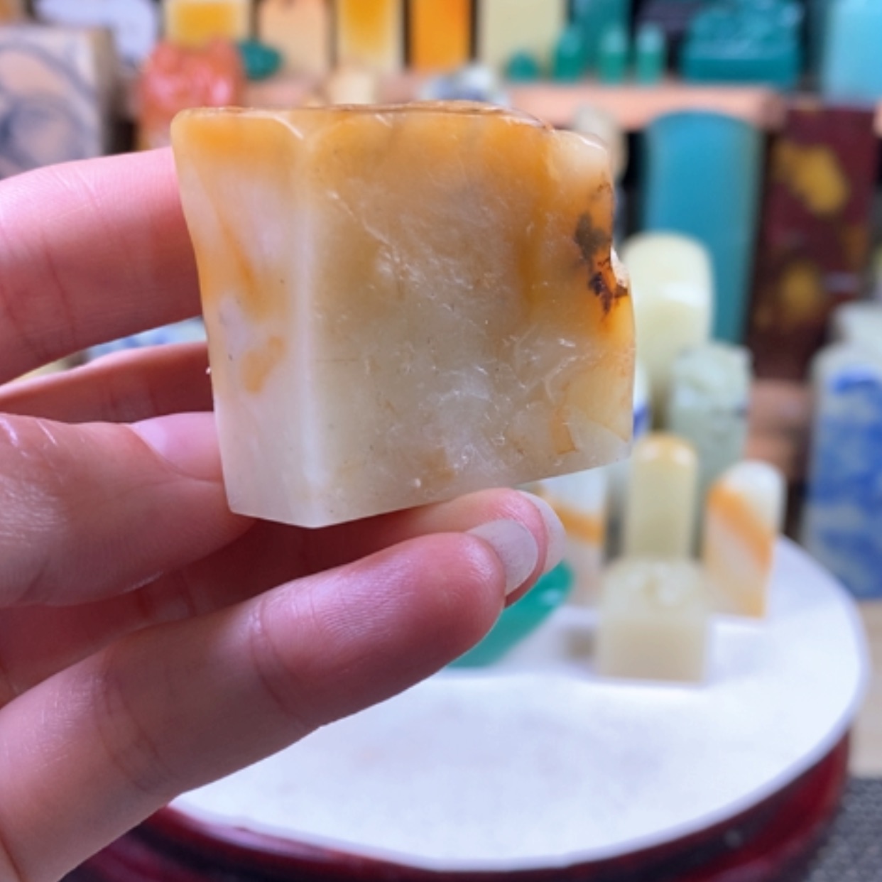 【闪购商品】青田石封门石带皮…………