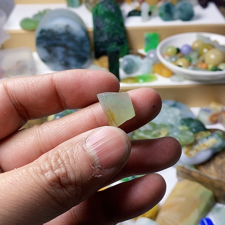 翡翠散珠天然翡翠A货