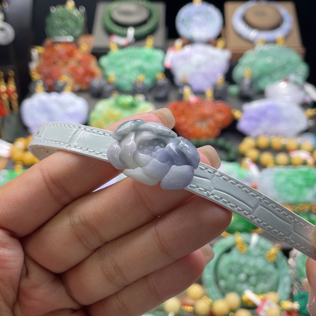 翡翠未镶嵌颈饰代编织