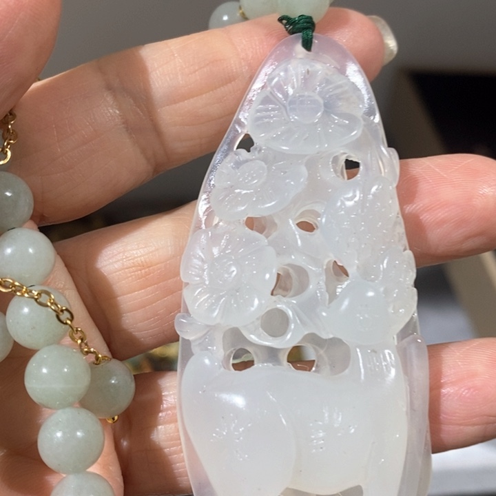 岫玉毛衣链未镶嵌