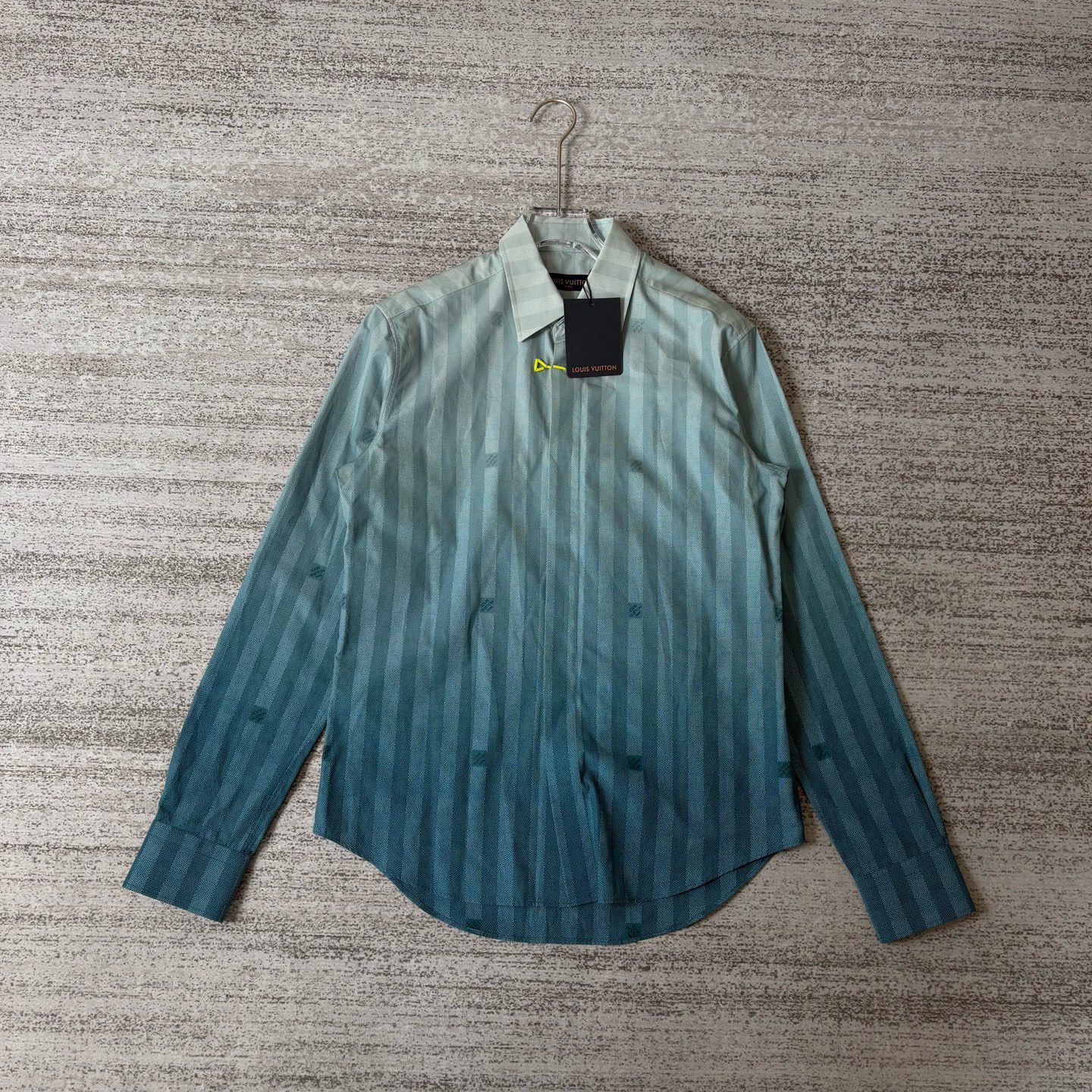 未使用 LouisVuitton/路易威登 FW22条纹渐变长袖衬衫/S码#5262