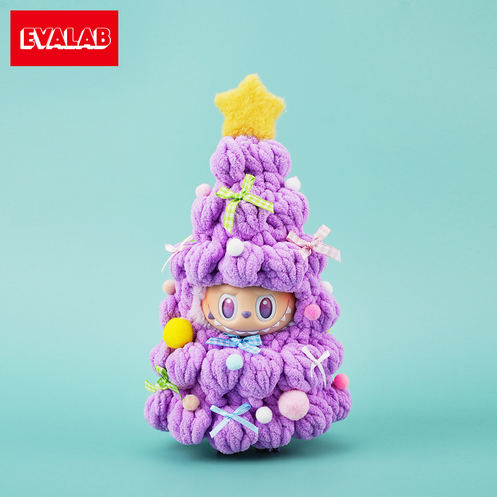 【一三代17cm通用】圣诞树毛绒手工编织可爱娃衣套装（不含娃）