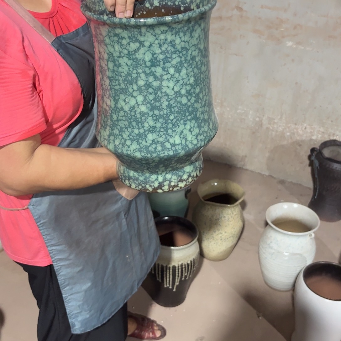 紫砂花盆口20高30一个