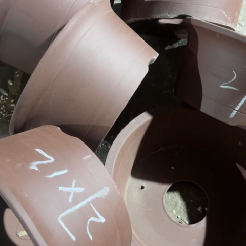 紫砂花盆100-6。27-12。