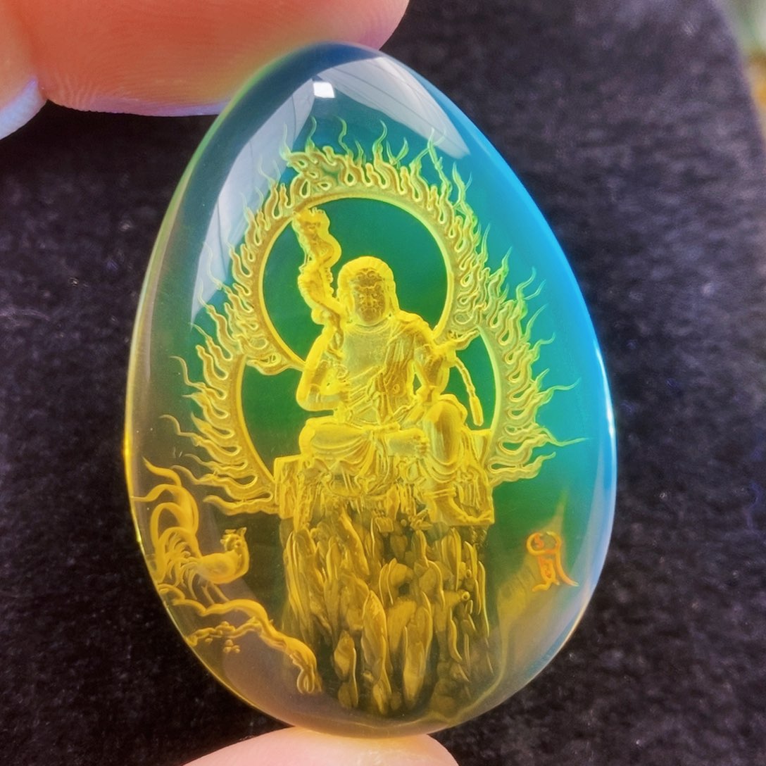 【闪购商品】蓝珀吊坠(不含链)未镶嵌