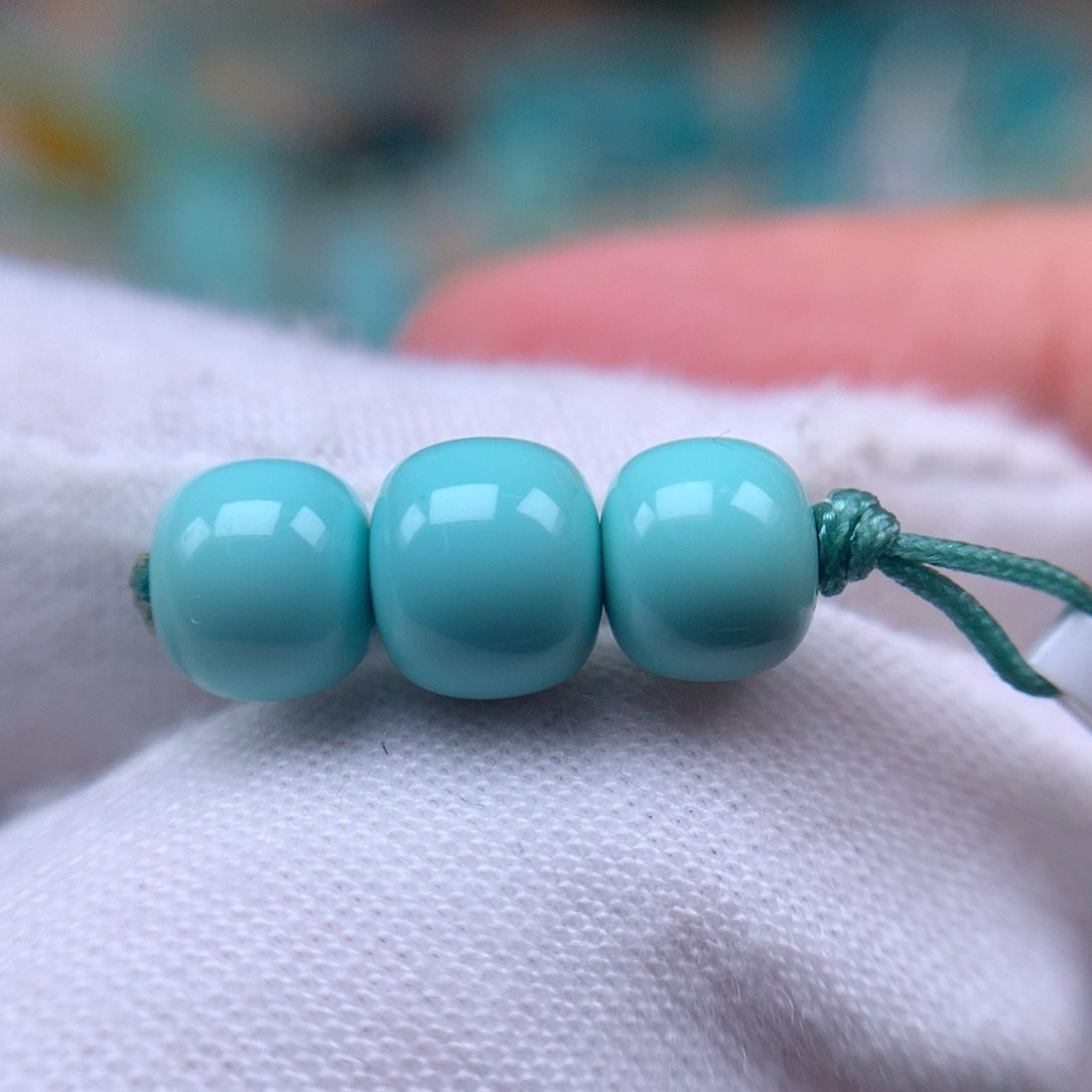 绿松石全品腰珠6.5顶珠7未镶嵌