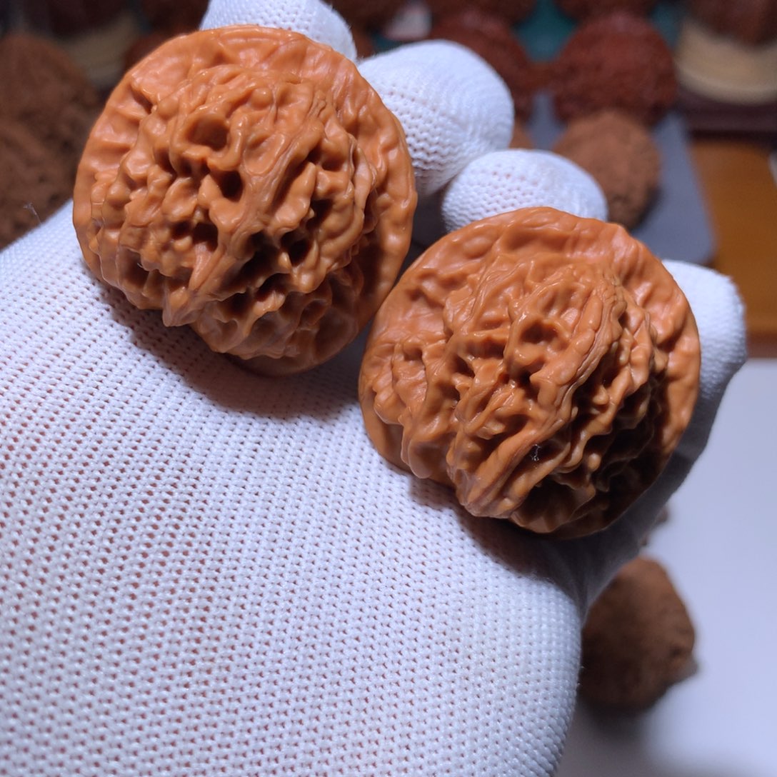 文玩核桃把件全品天地二爷帽