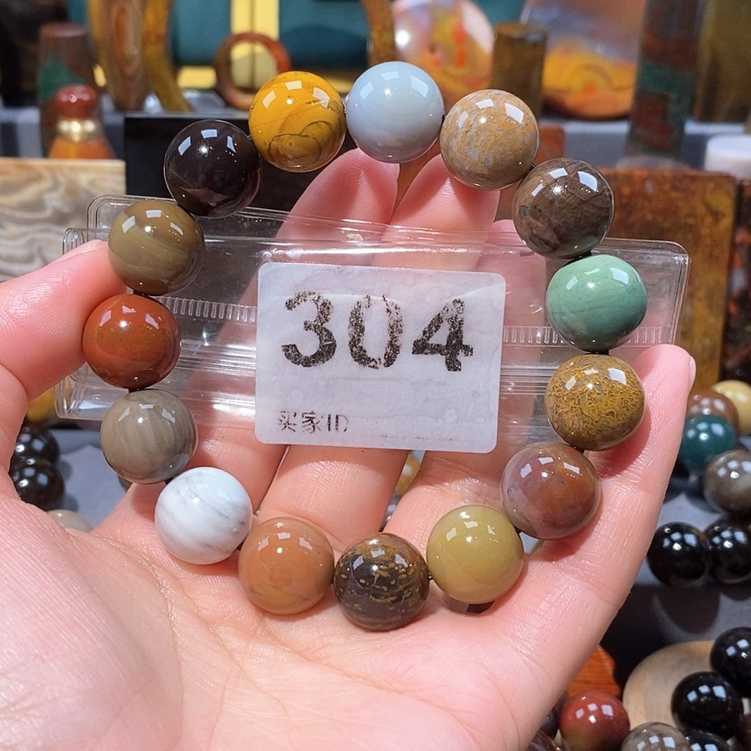 硅化玉天然北票硅化玉手串未镶嵌天然北票硅化玉手把