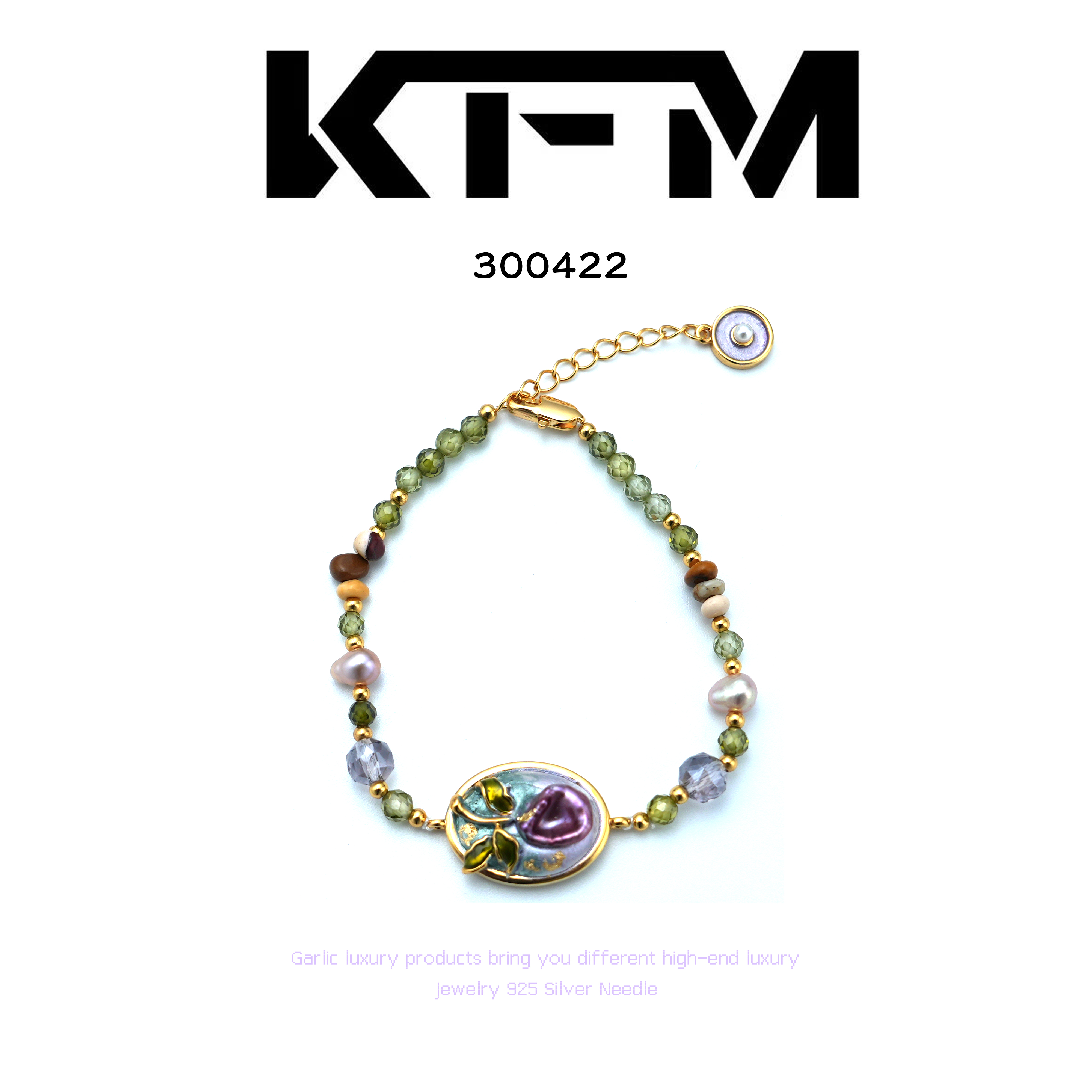 铜合金手链 KFM手链~300422（15+3cm）