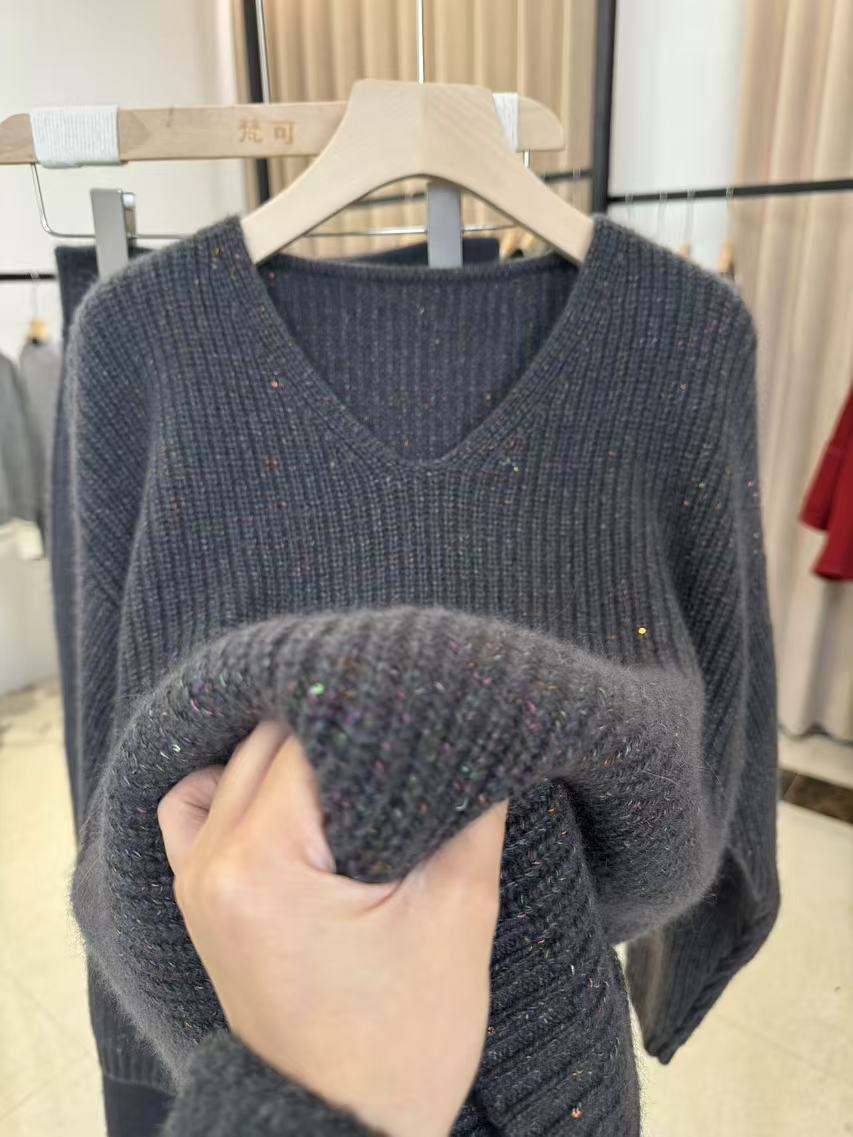 2025秋冬新款机械领毛衣经典百搭时尚重磅加厚