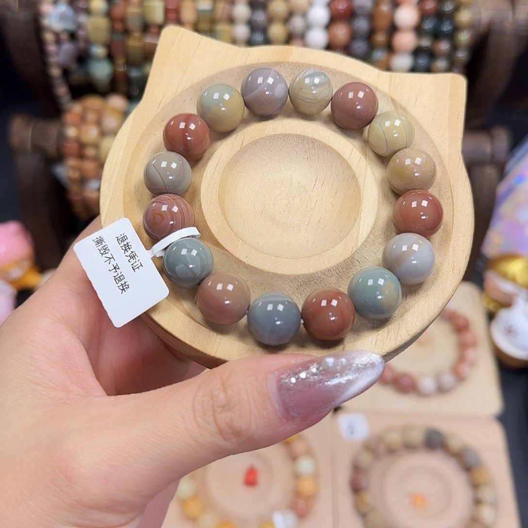 玛瑙/玉髓手串合金39