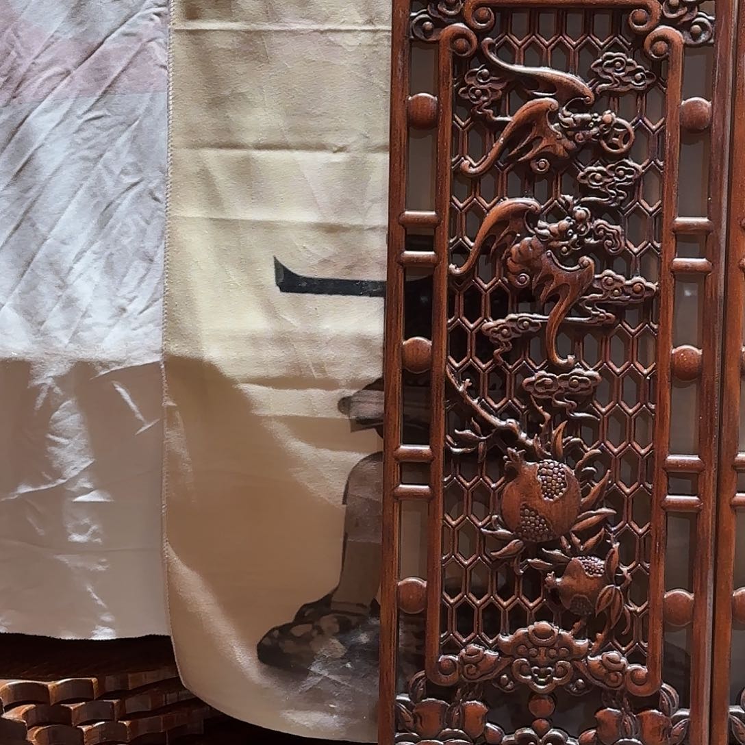 云***朵香樟木东阳仿古木雕装饰