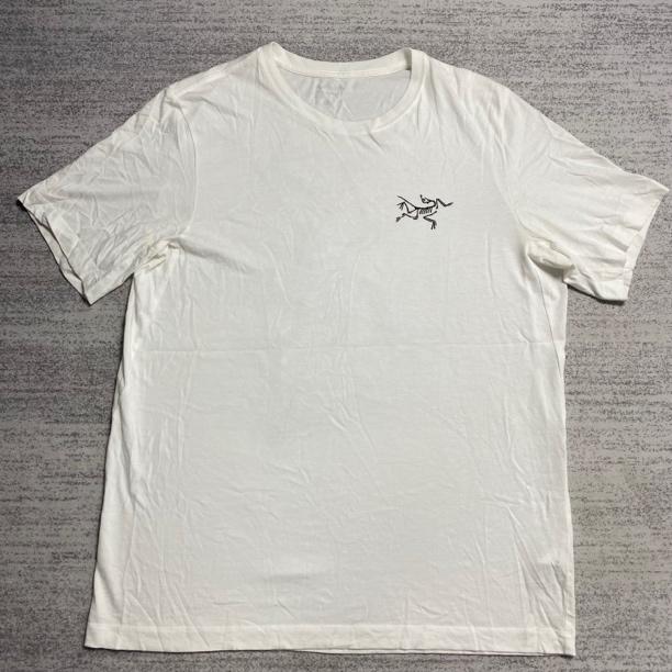 99新 ARC'TERYX/始祖鸟 白色Multi Bird前后logo短袖 M 