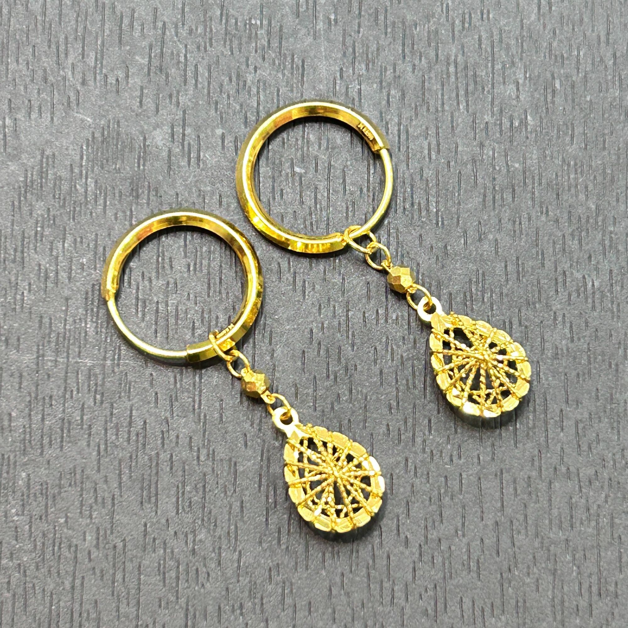 【店长专享】足金999投资金攒黄金绕线水滴ZBHJE1045克重多退少补