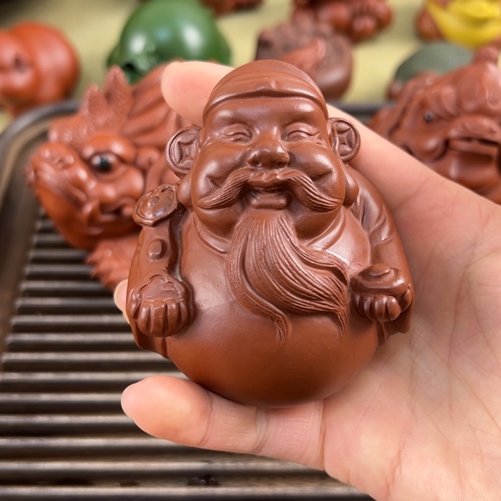 紫砂茶宠紫砂财神爷
