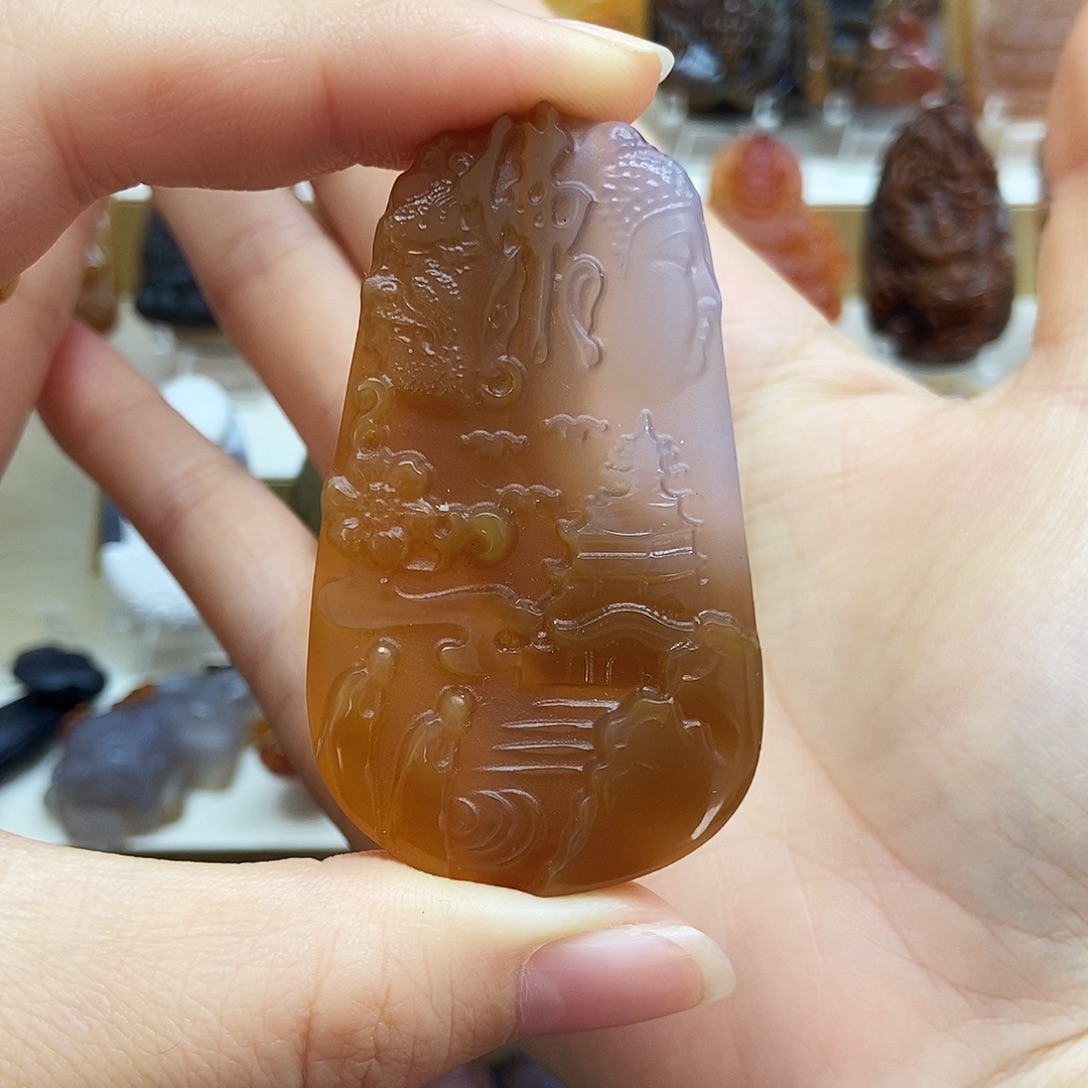 佰***号玛瑙/玉髓未镶嵌颈饰