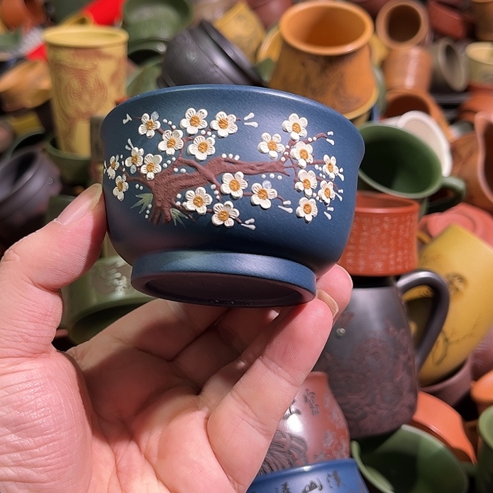 紫砂茶杯全手工紫砂主人杯