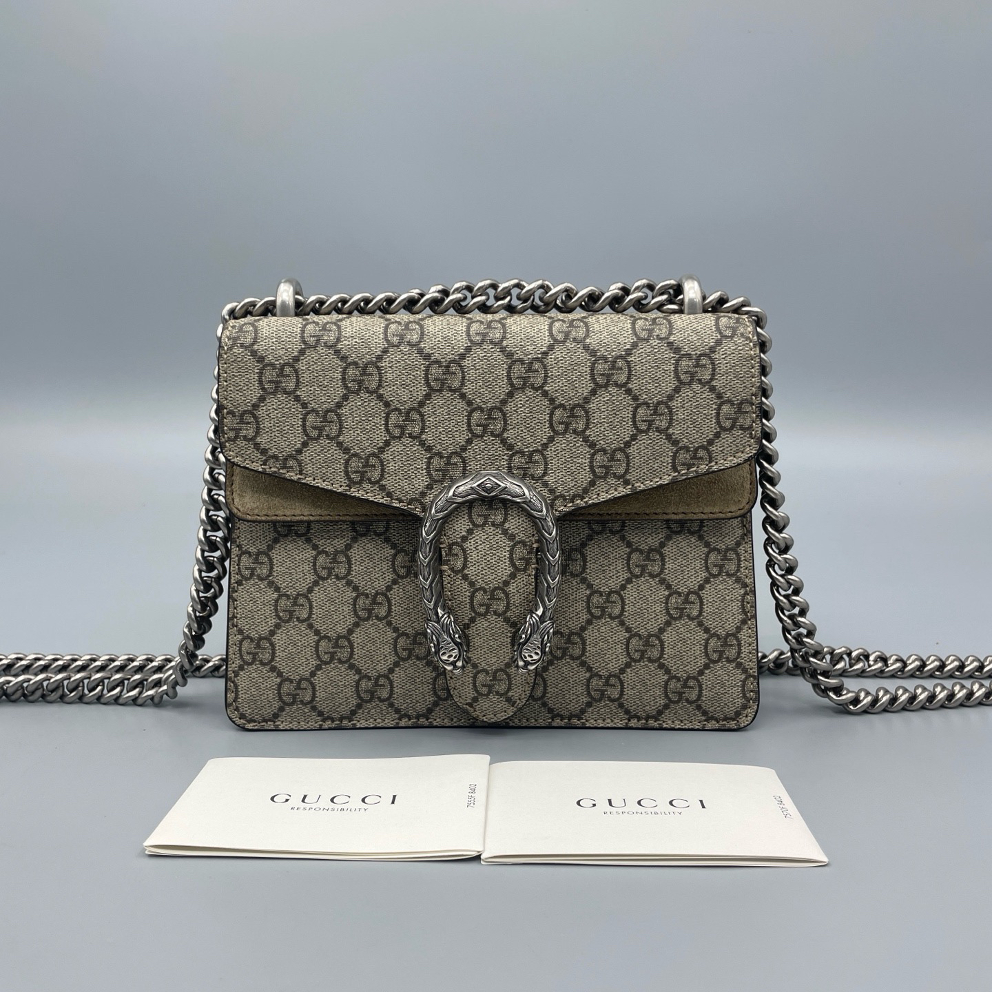 95新 GUCCI/古驰 酒神小号链条woc 黑标023 尺寸20*15 A3453