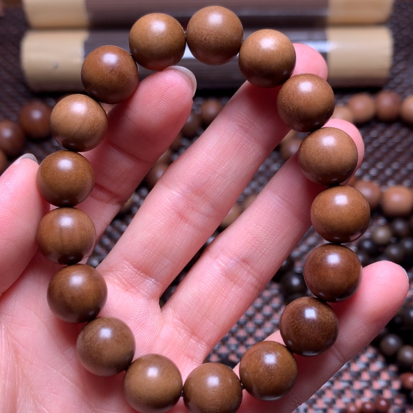 【闪购商品】檀香木手串/手链1.2顺纹微瑕处理价