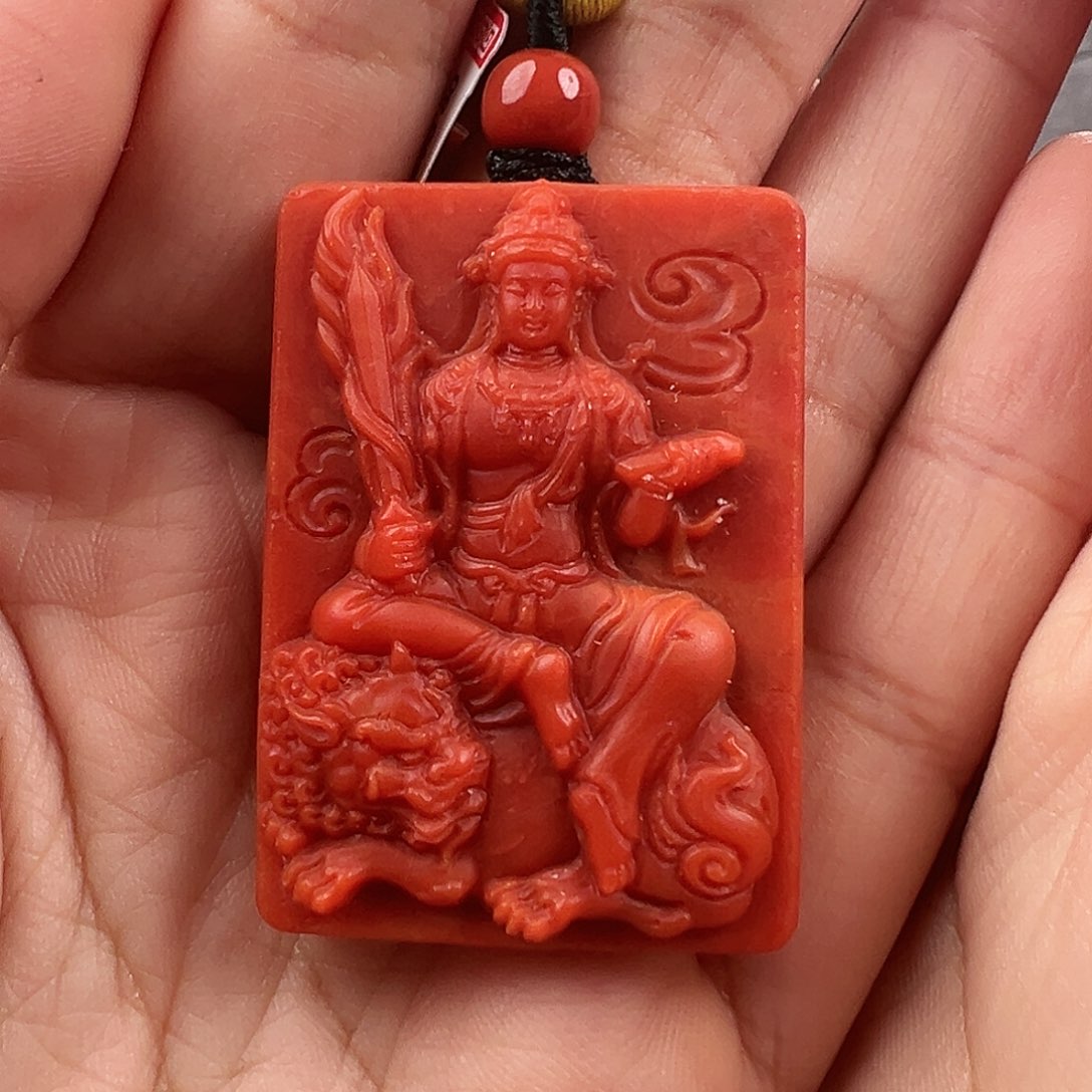 南红玛瑙吊坠未镶嵌