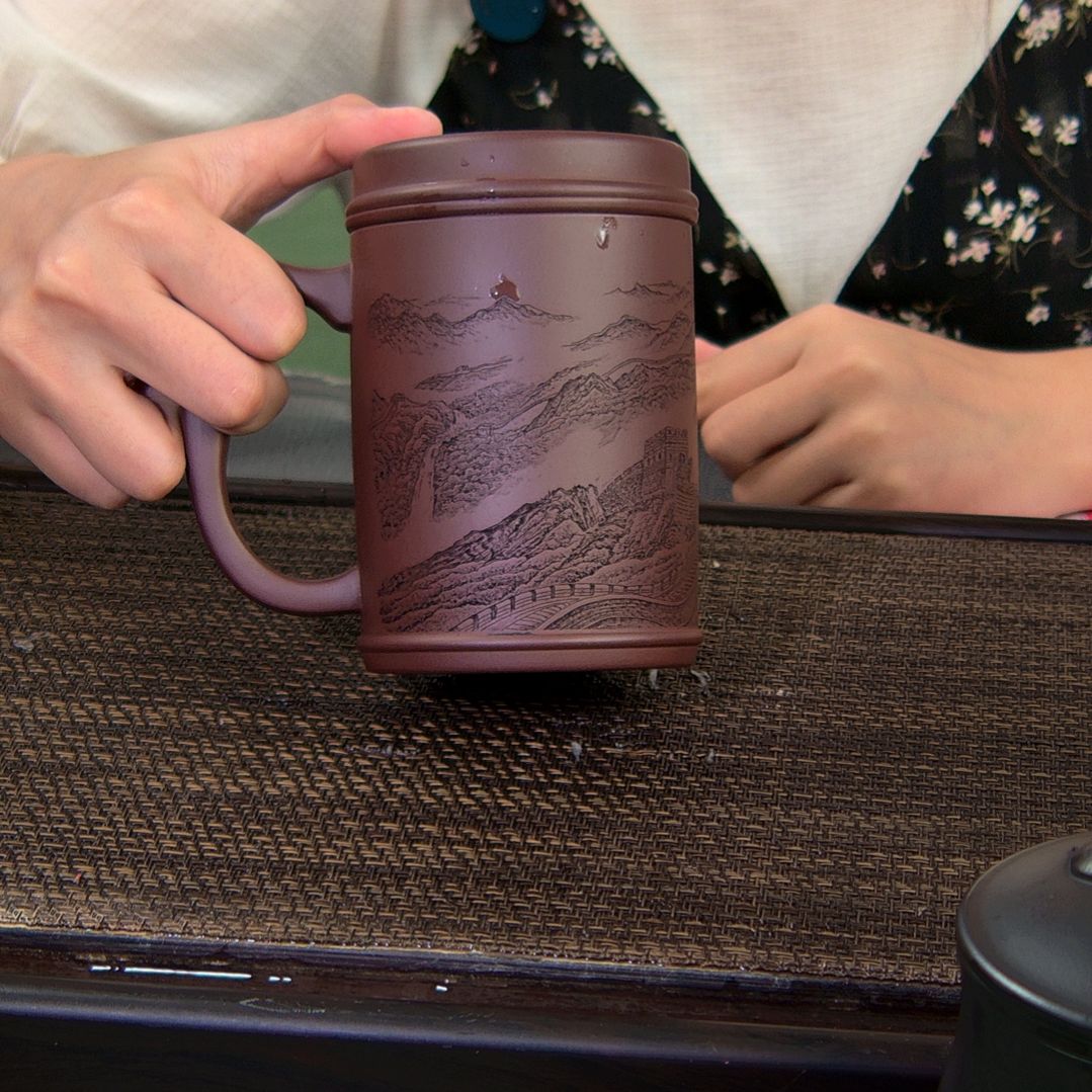 茶杯紫砂高货放漏