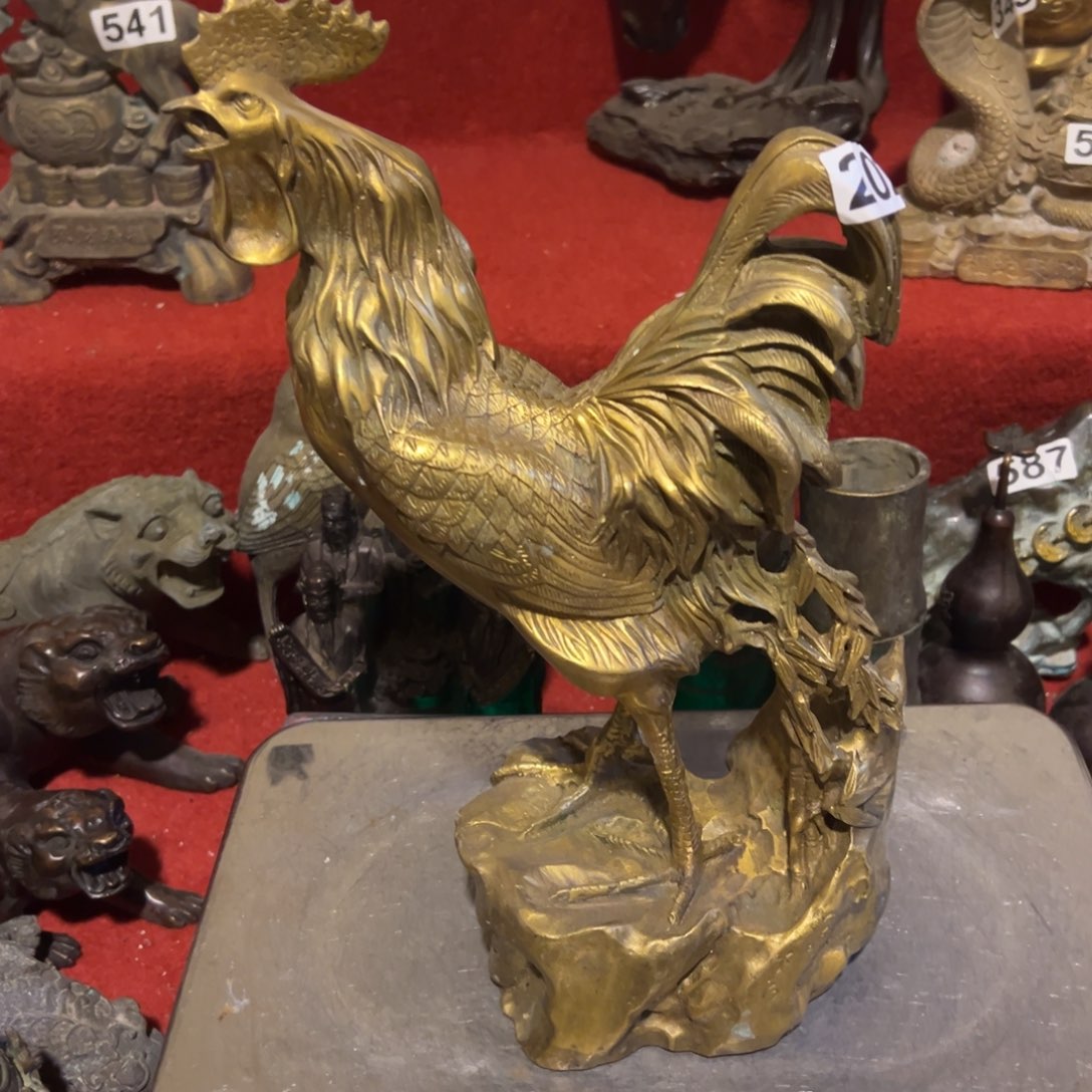 黄铜摆件，文房摆件