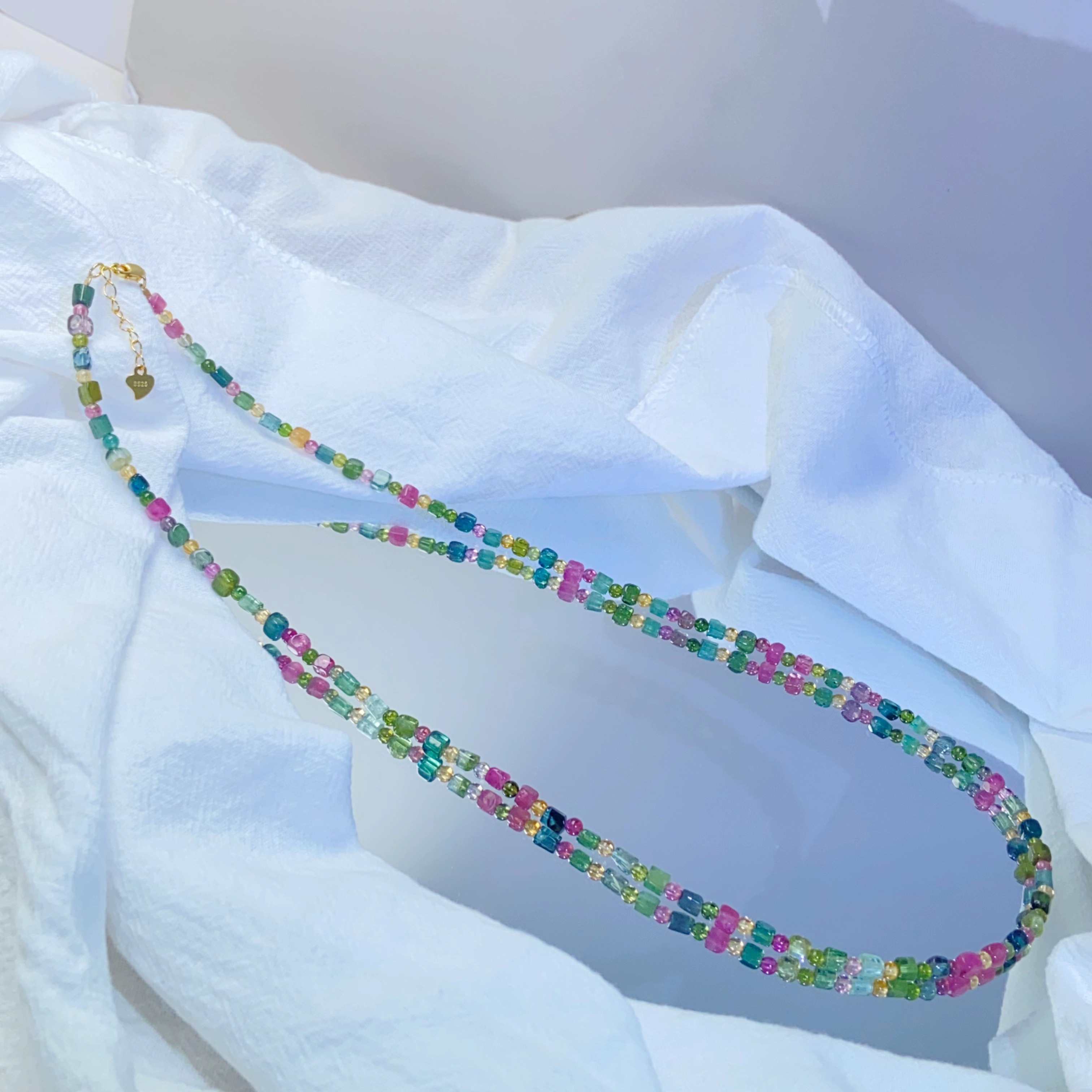 【星浩好物】碧玺随型项链 QT250H38【多样性发一件】