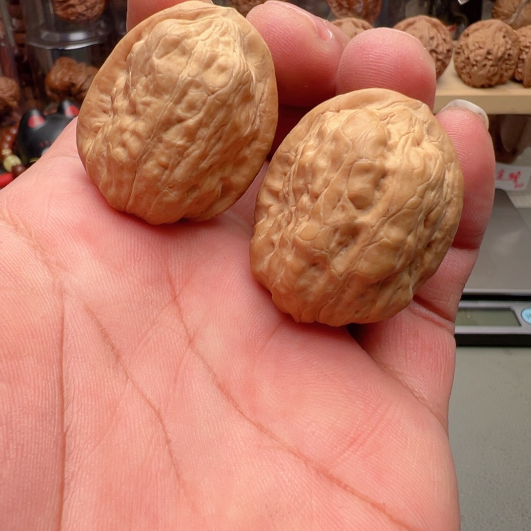 文玩核桃把件34尺全品京西金蟾