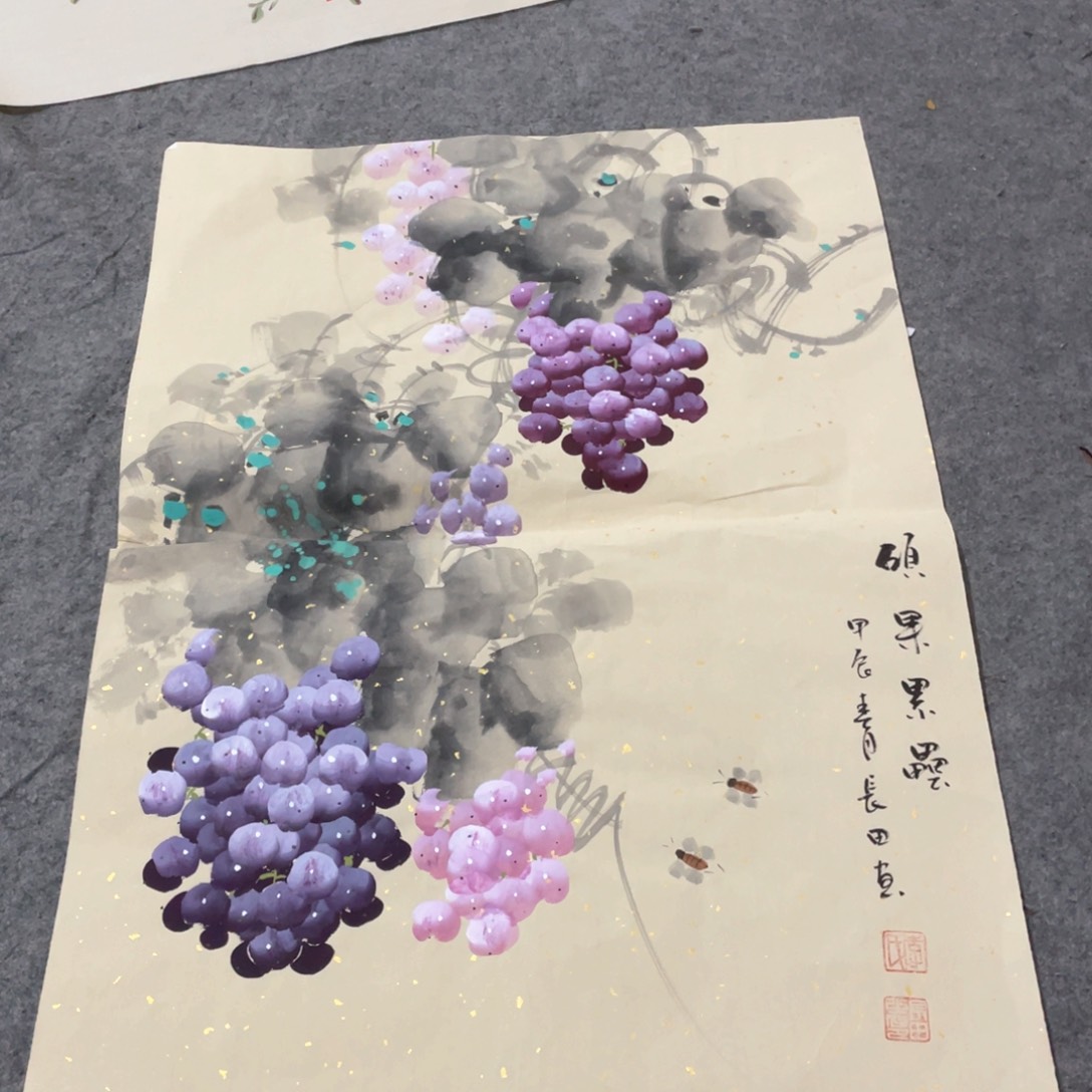 国画国画作品画心一张