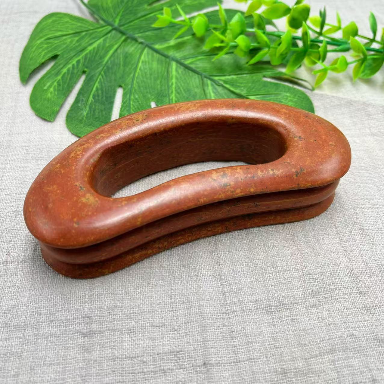 天然泗水砭石带脉刷