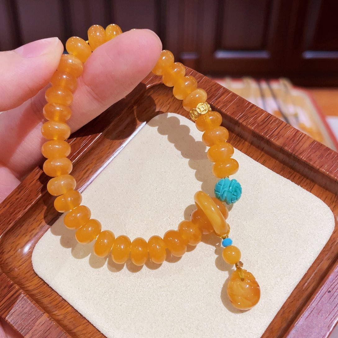 蜜蜡手链未镶嵌手串