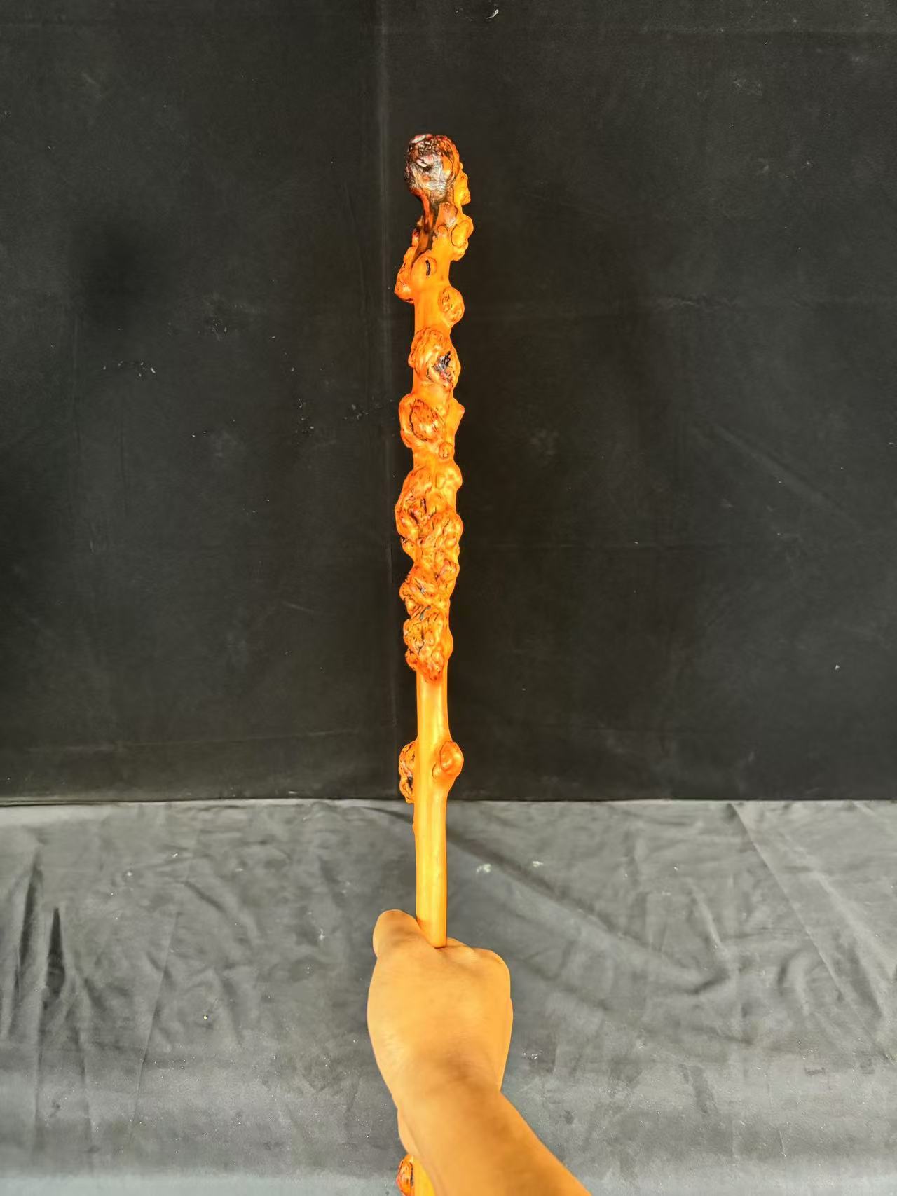 云南黑果木树瘤手把件盘玩把玩可防身可多功能创意杵棍拐棍登山杖