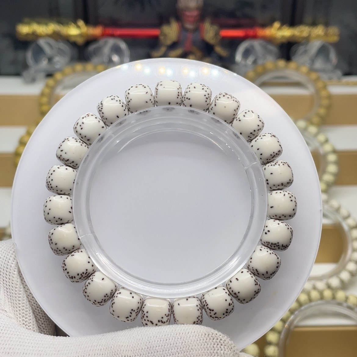 【闪购商品】星月菩提手串温**墨星月菩提10/9