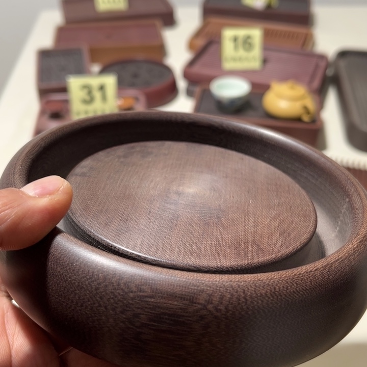 高端电木紫檀料壶承