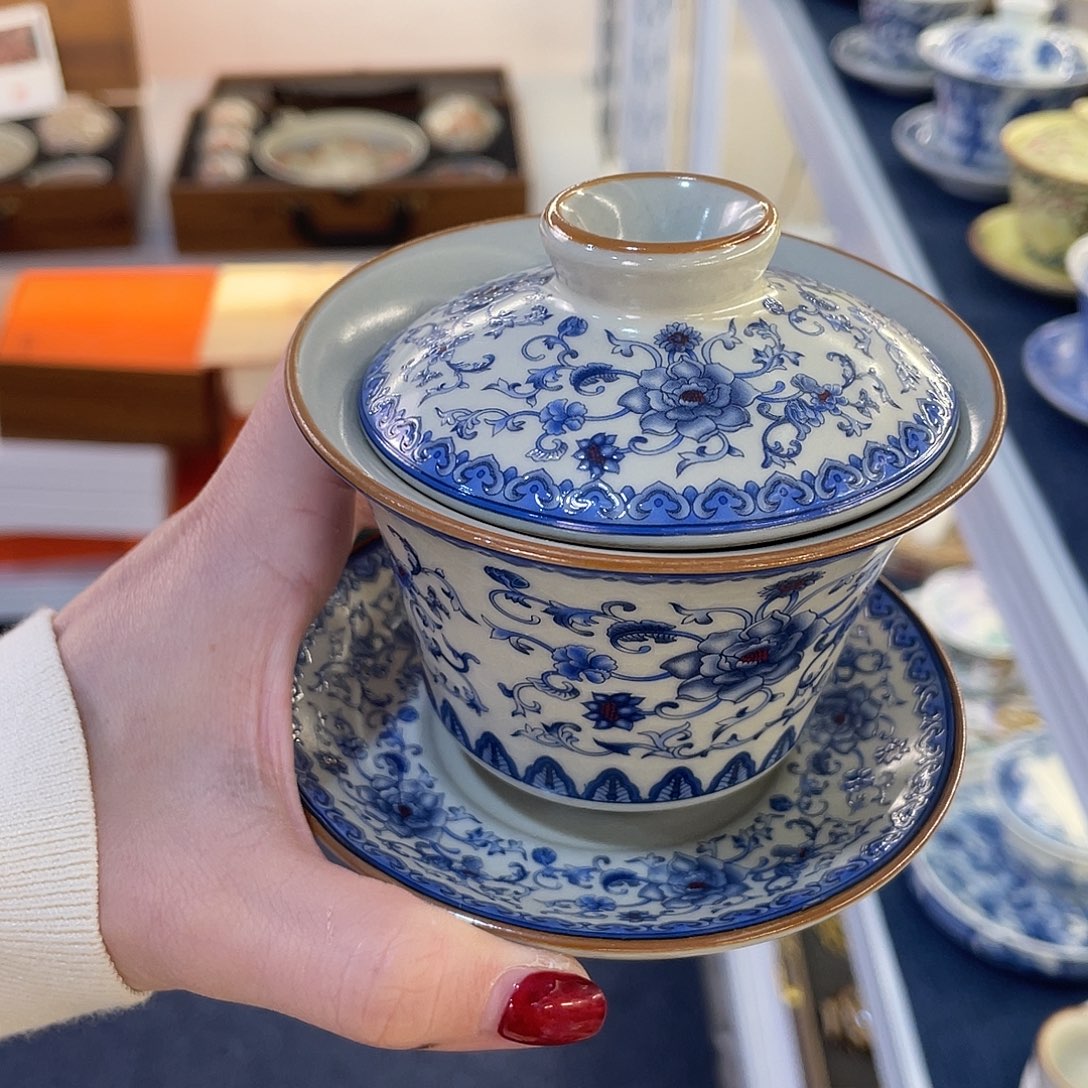 陶景德陶瓷盖碗茶具