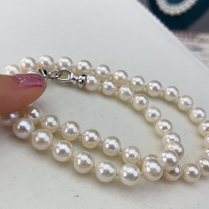 淡水珍珠颈饰未镶嵌➕9炫彩澳绿