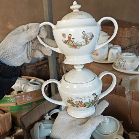 库存微瑕三娘教子两个口失园