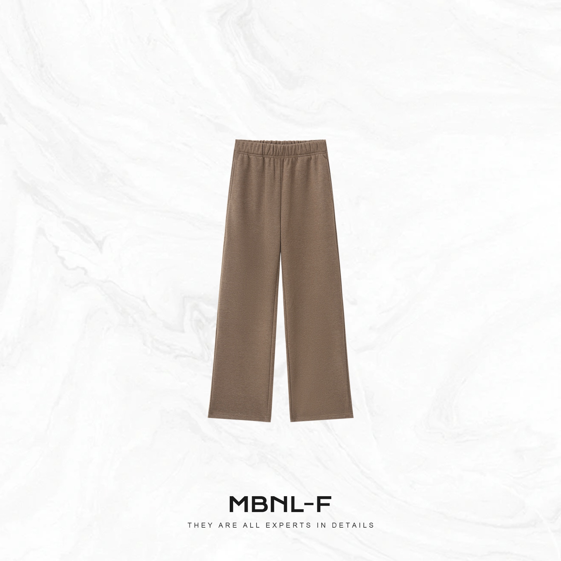 MBNL-F“暖色羊毛裤” 醋酸羊毛混纺极简阔腿卫裤 秦磊XM-XKZ9725