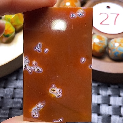 未镶嵌颈饰玛瑙/玉髓老*豆