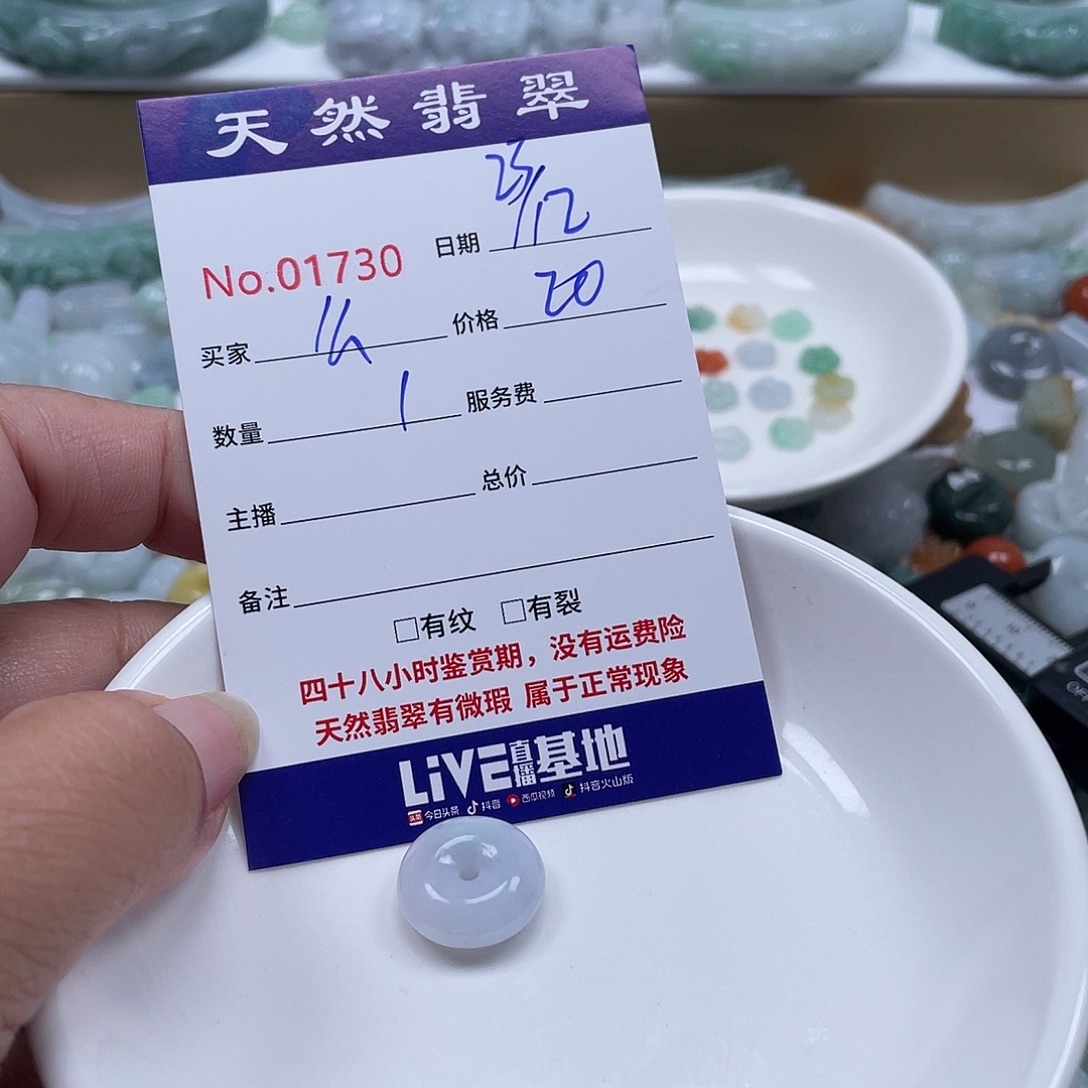 么***么翡翠未镶嵌颈饰3567