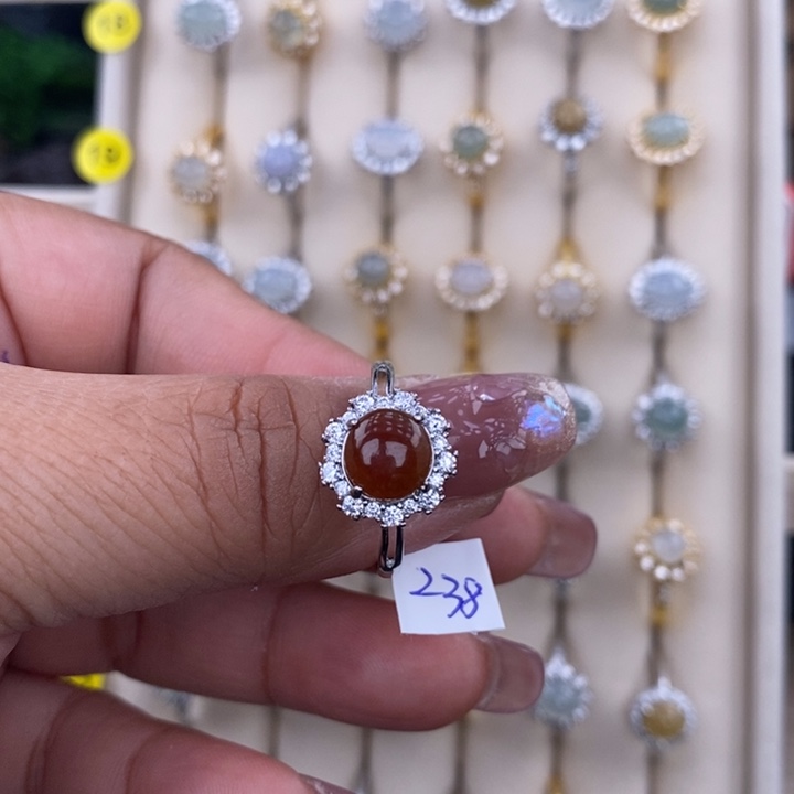 未镶嵌戒指翡翠小*爱缅甸