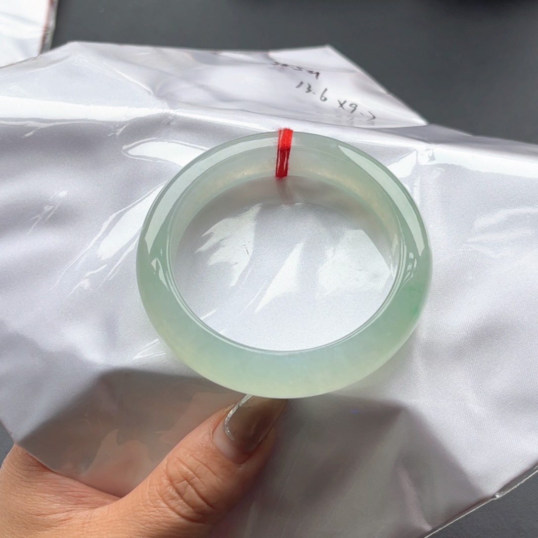 翡翠手镯未镶嵌碧**～58.5