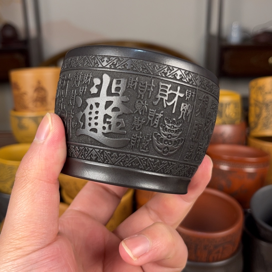 茶杯紫砂紫砂主人杯 手工制作