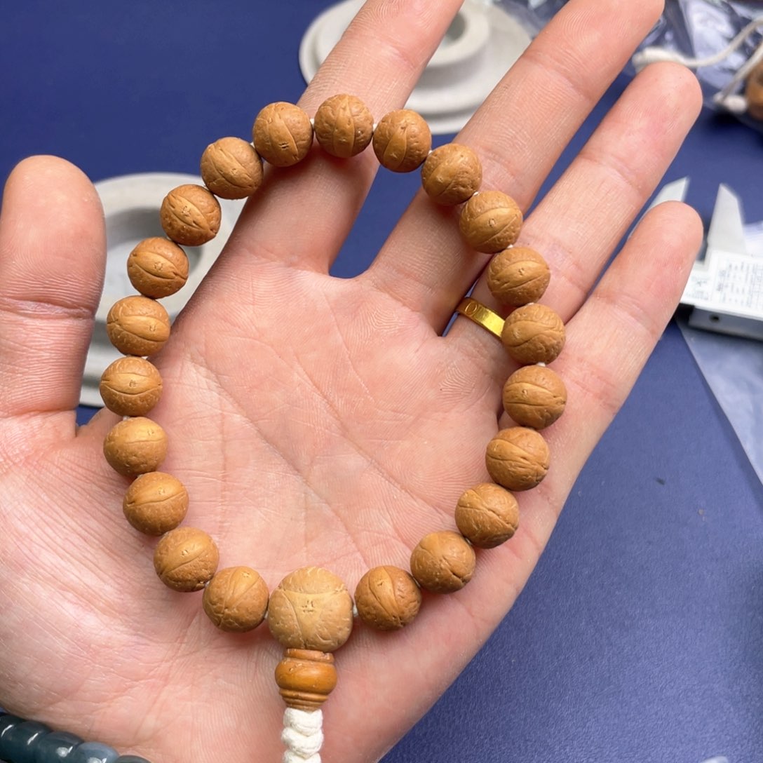 凤眼菩提手串11➕左右尺寸A51凤眼菩提D17同树铁籽