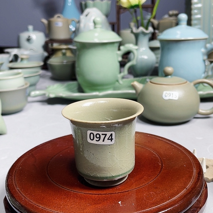 原矿釉柴烧汝瓷0974闻香杯